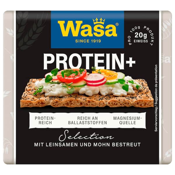 Wasa Protein+ 200g – Knuspriges Protein-Knäcke für Sport & Alltag