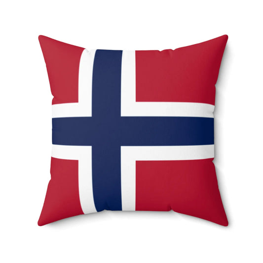 Gemütliches Norwegen Kissen – Skandinavisches Design mit Flaggenmotiv Printify