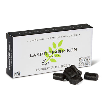 Lakritsfabriken Premium Lakritz – Salty Raspberry, 40g