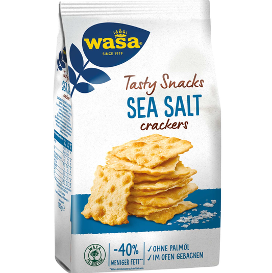 Wasa Tasty Snacks Sea Salt Crackers 180g – Für „meer“ Genuss beim Knabbern