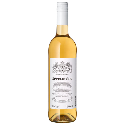 Vinfabriken Äppelglögg 11% vol., 750 ml – Fruchtiger Apfel-Glühwein mit Gewürzen