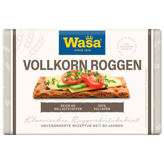 Wasa Knäckebrot Vollkorn Roggen 260g – Knusprig & Ballaststoffreich